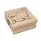 Smiling Beluga Whale Square Rubber Stamp for Stamping Crafting